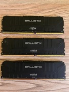 Crucial Ballistix 24GB (3x8GB) DDR4 3600MHz CL16 - ZESTAW 3 kości