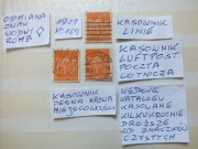3szt. znaczki Mi 169 Niemcy 1921r. ROBOTNICY Rzesza DROŻSZE Luftpost linie