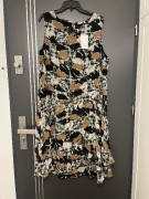 Bon`A Parte sukienka modny wzór luźny fason nowa hit blog roz.42/44