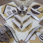 Ślubny exploding box, pamiątka ślubna, kartka ślubna 3D