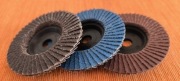 3X TARCZA LISTKOWA LAMELKA 76 MM DO SZLIFOWANIA METALU DREWNA ŚCIERNA