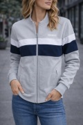 Bluza prosto szaro biała rozmiar s