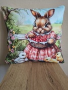 Dekoracyjne poszewki na poduszki poszewki wielkanocne w zające 40x40