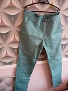 Chinosy spodnie miętowe livergy 52