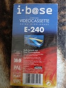 Kaseta VHS i-Base E-240 min. NIEUŻYWANA folia