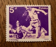 ZNACZEK POLSKI Bieg przez płotki zawodnicy Wojciech Freudenreich PWPW 1983