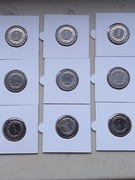 1 zł 2008, 1 zł 2010 i 1 zł 2012 Po 3 sztuki Menniczych Monet w Holderach