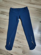 Elisabetta Franchi Celyn b. 38 M damskie spodnie 3/4  złote zamki