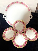 ZABYTKOWA PORCELANA ,KLASYCZNE RÓŻE,Zestaw.