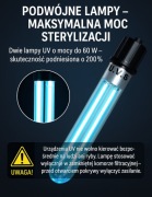 Lampa UV 20W, Sterylizator UV do Oczka Wodnego, Stawu Koi, Akwarium