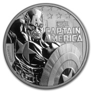 Tuvalu 1$ Captain America 2019 1 Oz Ag.999