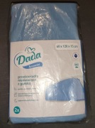 Prześcieradła niemowlęce Dada 60x120x15 bawełna 2-pak niebieskie 