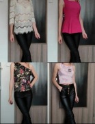 Zestaw XS S Zara Reserved House bluzka top 