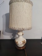 Ceramiczna duza  francuska duza lampa Vintage