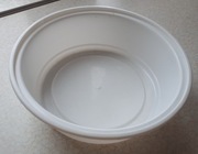 Miska kuchenna z lekkiego plastiku, biała