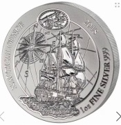 Srebrna Moneta Nautical Ounce: Endeavour 2018 , 1 uncja