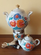 Samowar Porcelanowy z Imbrykiem/Naparzaczem 