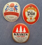 Żywiec zestaw etykiet nieużywanych