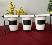 Doniczki na zioła. Porcelit.