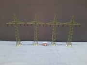 Komplet słupów wysokiego napięcia roz. H0
