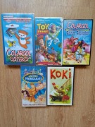Zestaw kaset VHS z bajkami dla dzieci