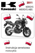 KAWASAKI KLE 650 VERSYS 2011r SERWISOWKA KSIAZKA NAPRAW KODY ECU j.POLSKI