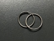 KOLCZYKI SREBRNE * KÓŁKA * ŚREDNICA 17.5 mm / WAGA 0.67 g