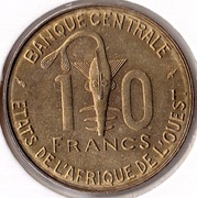 ZACHODNIA AFRYKA (BCEAO) 10 franków 1981, KM# 10, XF
