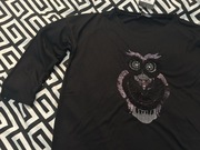 Bluzka Mohito rozm. XS czarna z sową