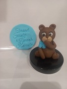 Mis z masy cukrowej na tort plus tabliczka 