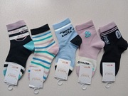 Skarpetki dziewczęce 27/30, zestaw 5par 