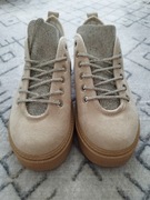 Trampki na platformie eko zamsz, cyrkonie r. 38 i 40  