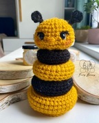 Układanka dla maluszka wykonana na szydełku