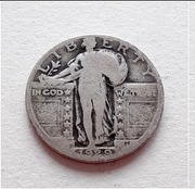 USA - 1/4 Dolara - 25 Centów 1929 - STANDING LIBERTY - Srebro
