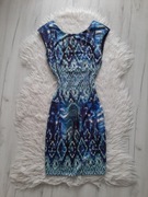 H&M Piękna sukienka w niebieskie wzory XS