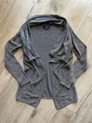 Tom Tailor S sweter narzutka kardigan waterfall melanż szary