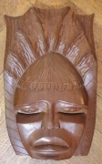Duża efektowna maska Afryka Rzeźba drewno