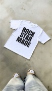 Rock Star Made Koszulka z Napisem Nowa Unisex L