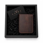 CAVRA Ares portfel skórzany handmade z pudełkiem