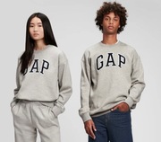 GAP szara bluza dresowa duże logo unisex oryginał