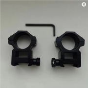 Montaż lunety dwuczęściowy niski 1" szyna 22mm picatinny do wiatrówki