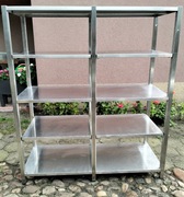 Regał gastronomiczny ze stali nierdzewnej 155x60x180