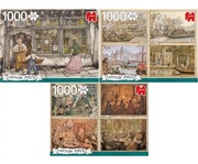 puzzle 1000 Jumbo Anton Pieck - TRZY komplety NOWE - IDEALNY