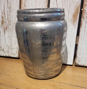 Doniczka wazon srebrny storczyk kwiaty doniczkowe