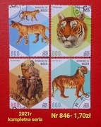 Znaczki fauna:864: zwierzęta, ssaki- Niger 2021r 