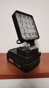 Lampa robocza LED 48W halogen do Nac 18V  B18 halogen  z USB QC 3.0 