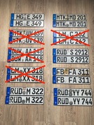 Niemieckie kolekcjonerskie tablice rejestracyjne