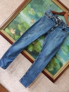 Zara denim casual spodnie wysoki stan męskie  dżinsy ponadczasowe 