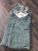 Amumu otulacz do fotelika/kocyk welurowy safari