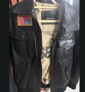 Kurtka skórzana typu pilotka Top Gun